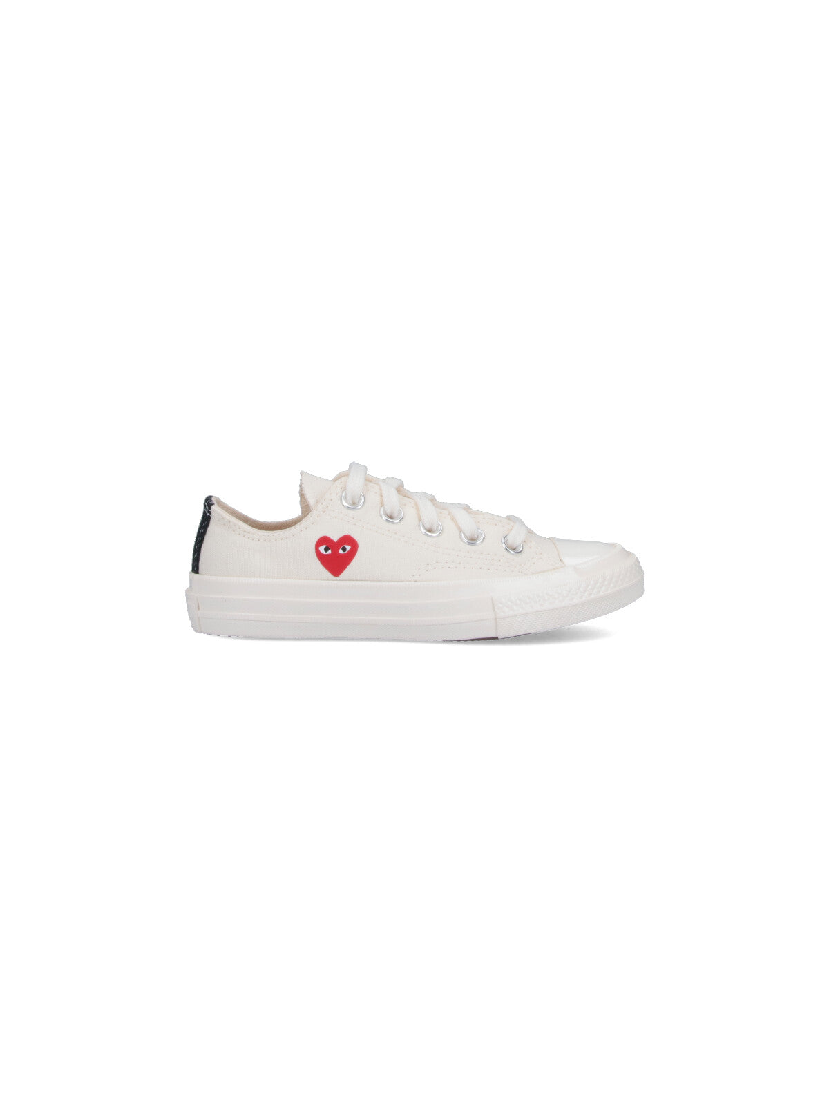 Comme Des Garcons Play Sneakers Beige Cotton