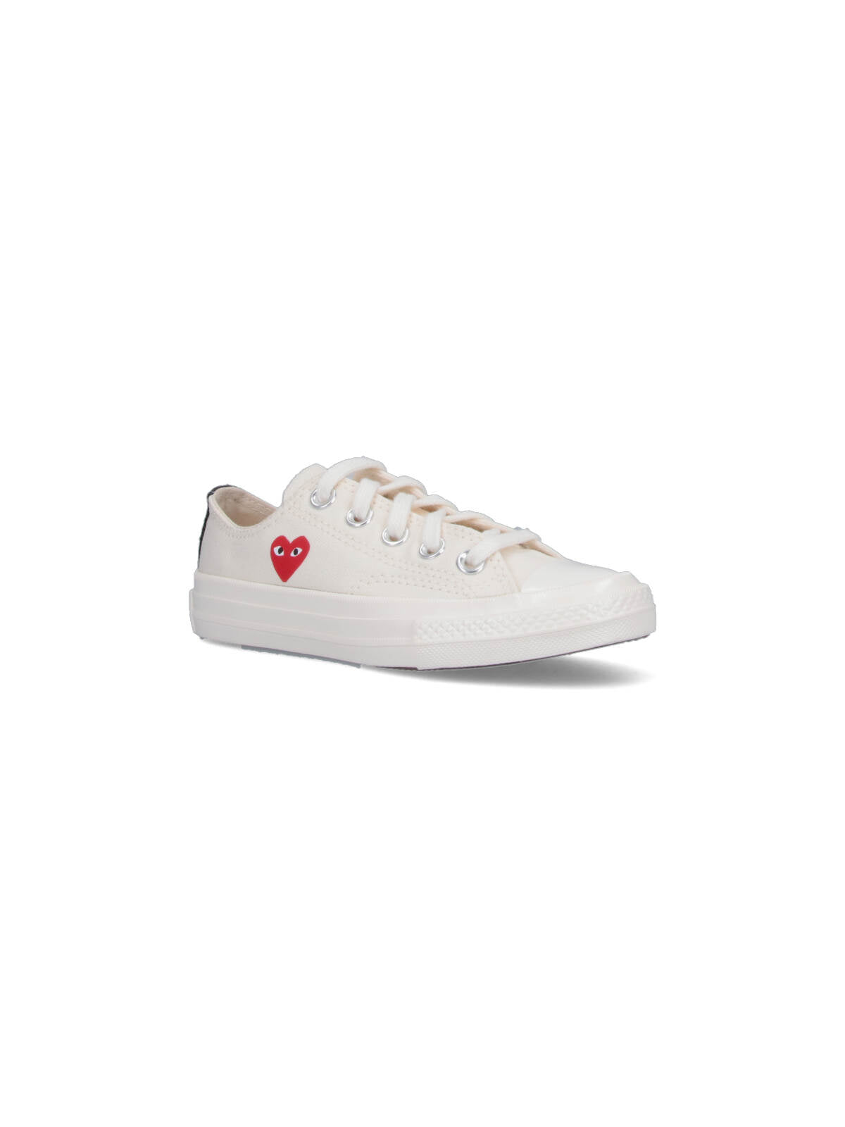 Comme Des Garcons Play Sneakers Beige Cotton