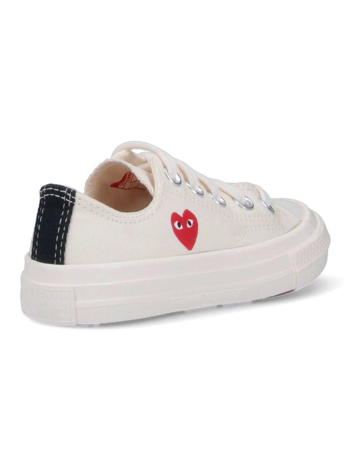Comme Des Garcons Play Sneakers Beige Cotton