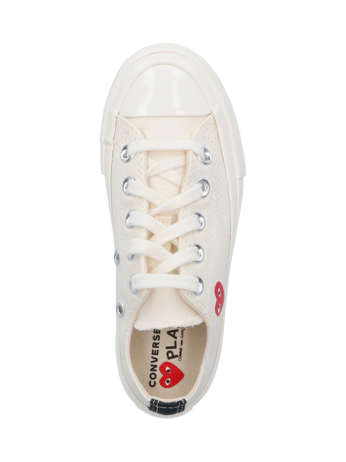 Comme Des Garcons Play Sneakers Beige Cotton