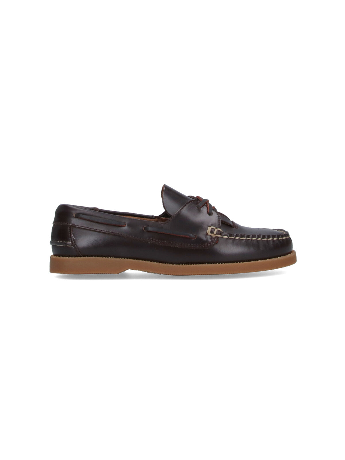 Hereu Flat Shoes Brown Upper: Calf Leather