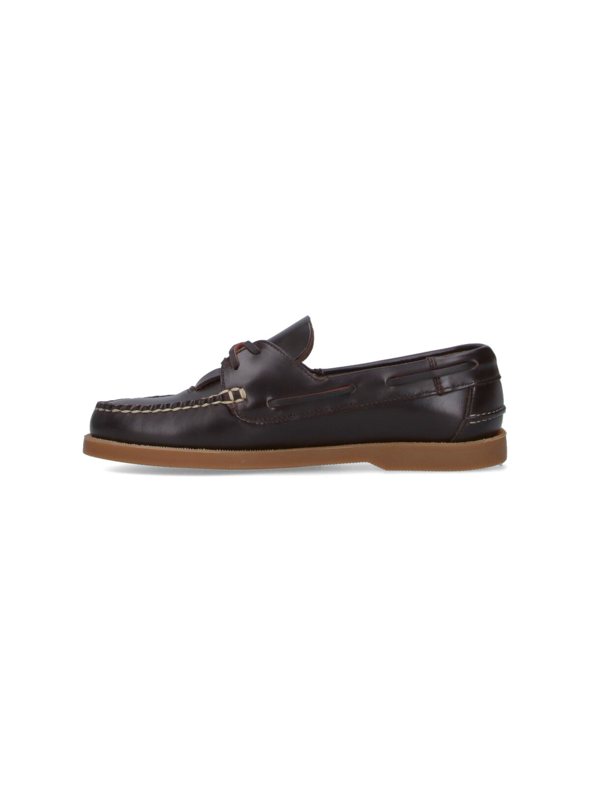 Hereu Flat Shoes Brown Upper: Calf Leather