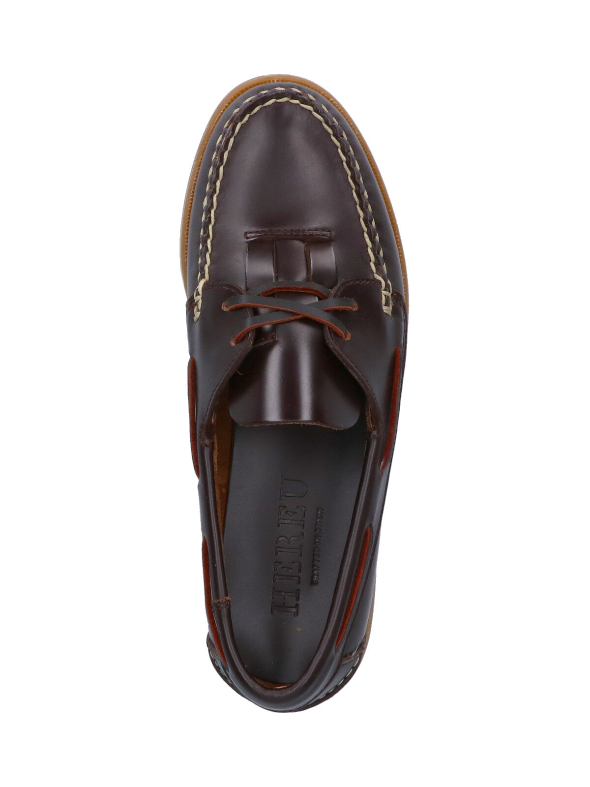 Hereu Flat Shoes Brown Upper: Calf Leather