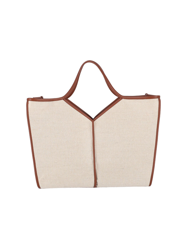 Hereu Body: 45% Jute tote bag in beige