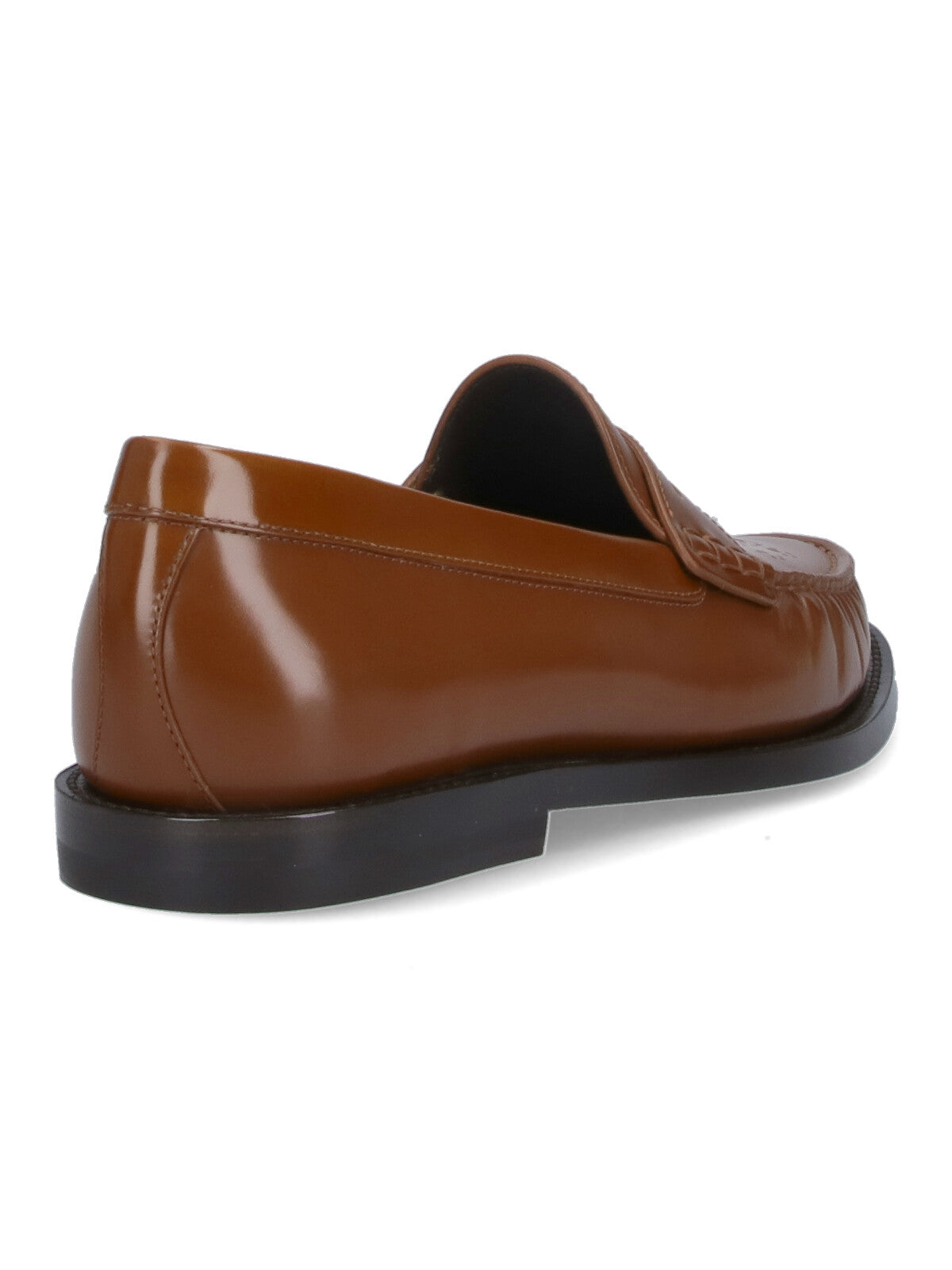 Céline Flat Shoes Brown Bull Leather