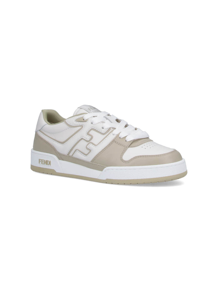 Fendi Sneakers White Calf Leather
