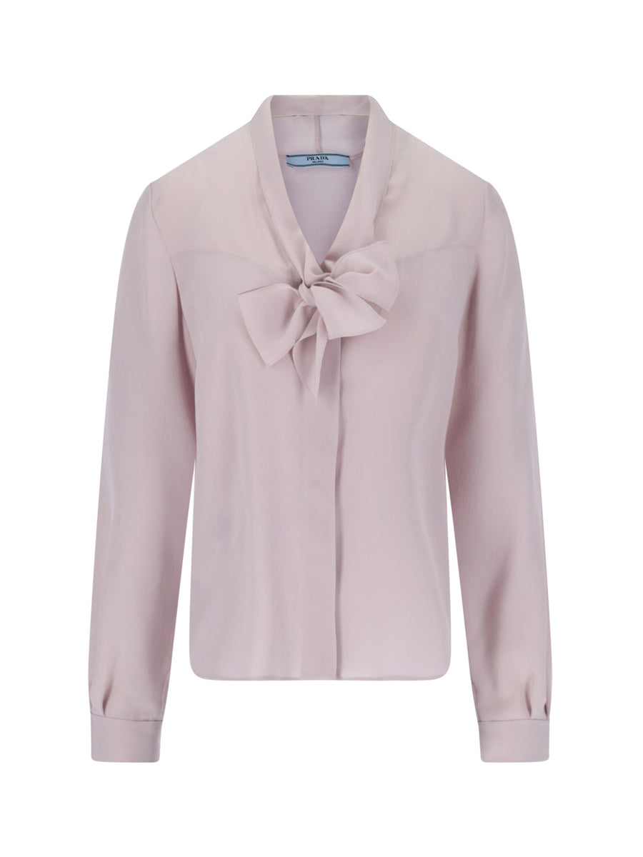 Prada 100% Silk blouse in pink