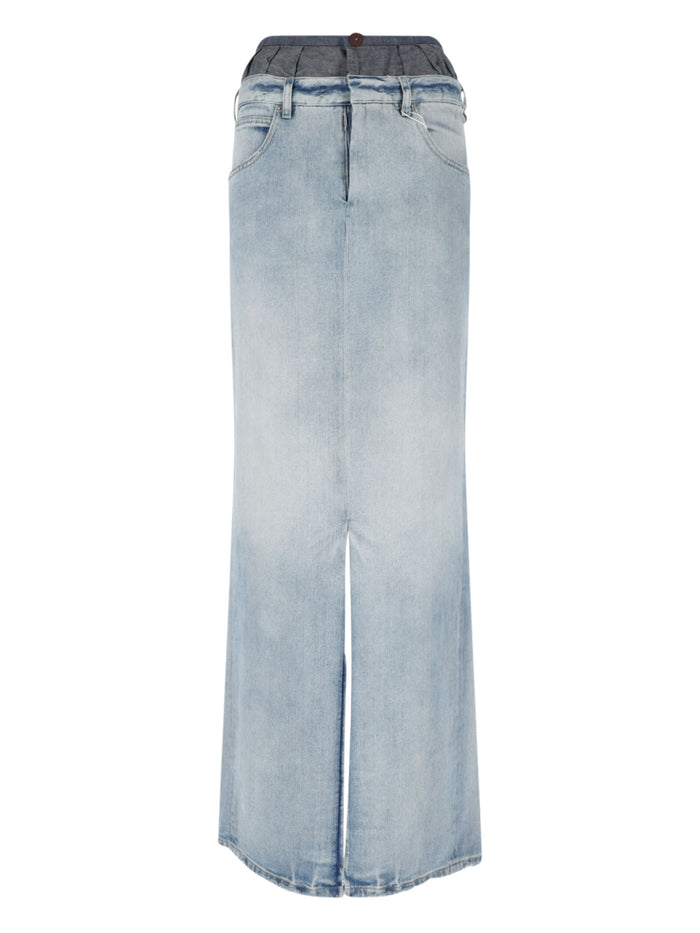 Maison Margiela Skirts Blue Cotton