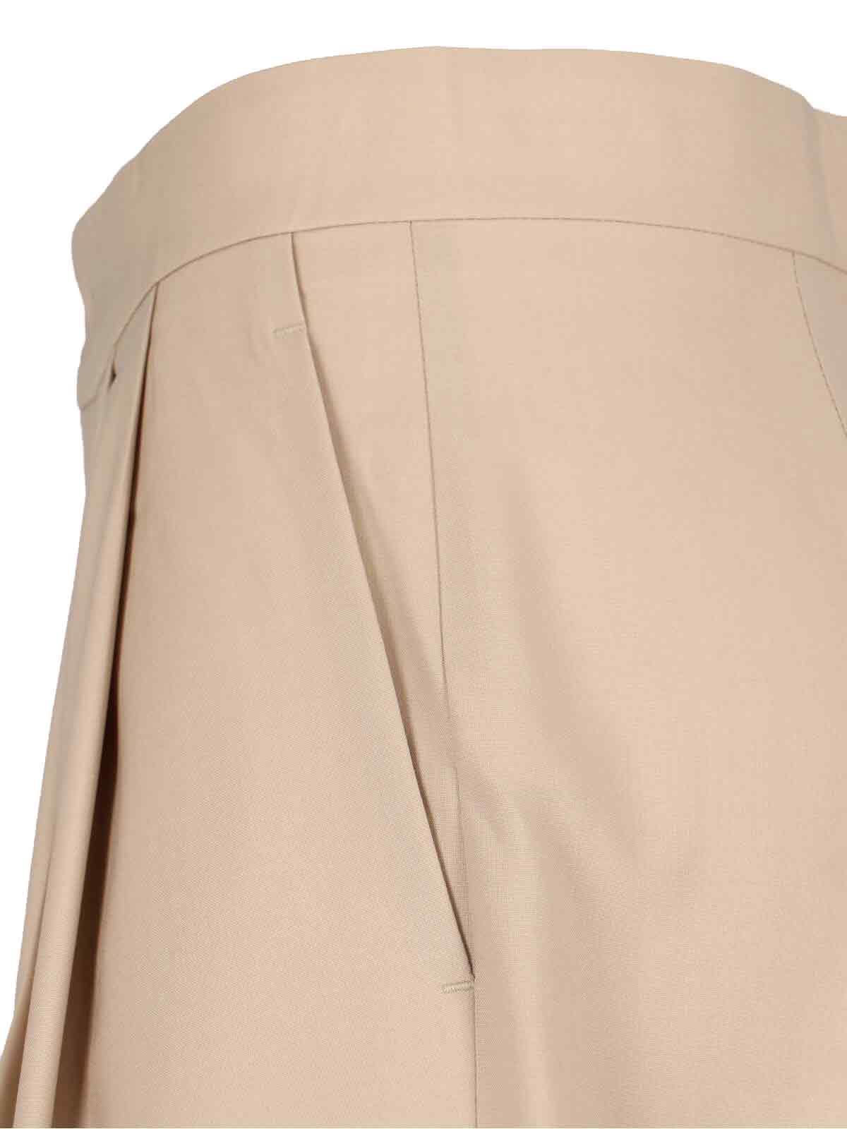 SA SU PHI Trousers Beige Wool