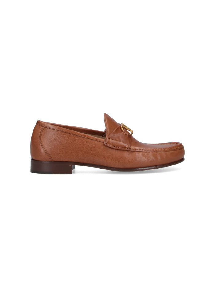 Valentino Garavani Flat Shoes Brown Upper: Buffalo Leather