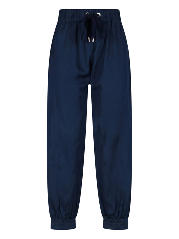 Sa Su Phi 57% Silk joggers in navy