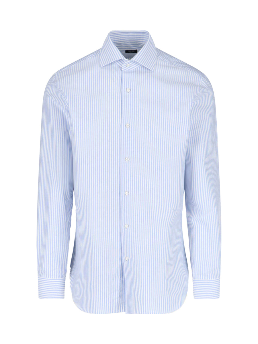 Barba Napoli 100% Cotton shirt in blue
