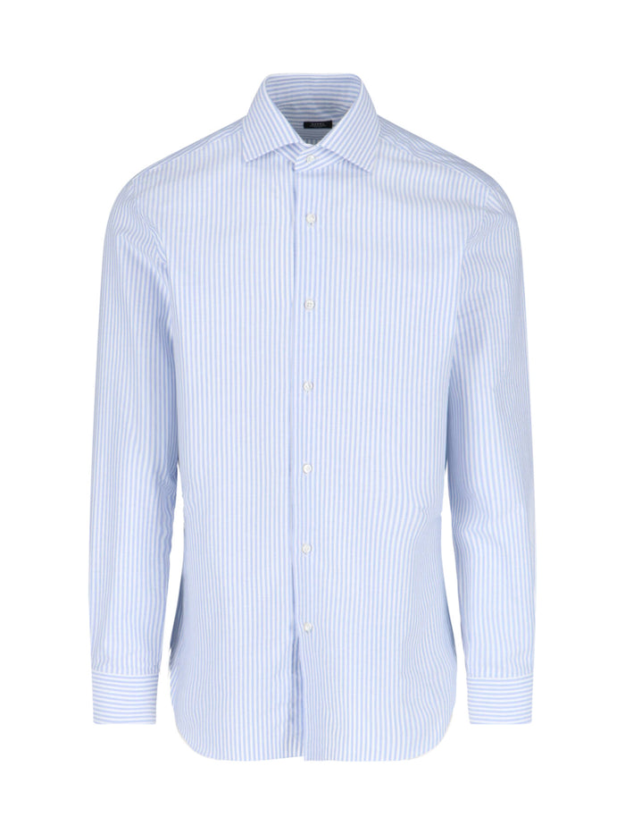 Barba Napoli Shirts Blue Cotton