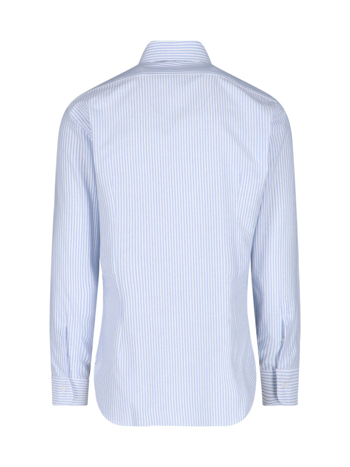 Barba Napoli Shirts Blue Cotton