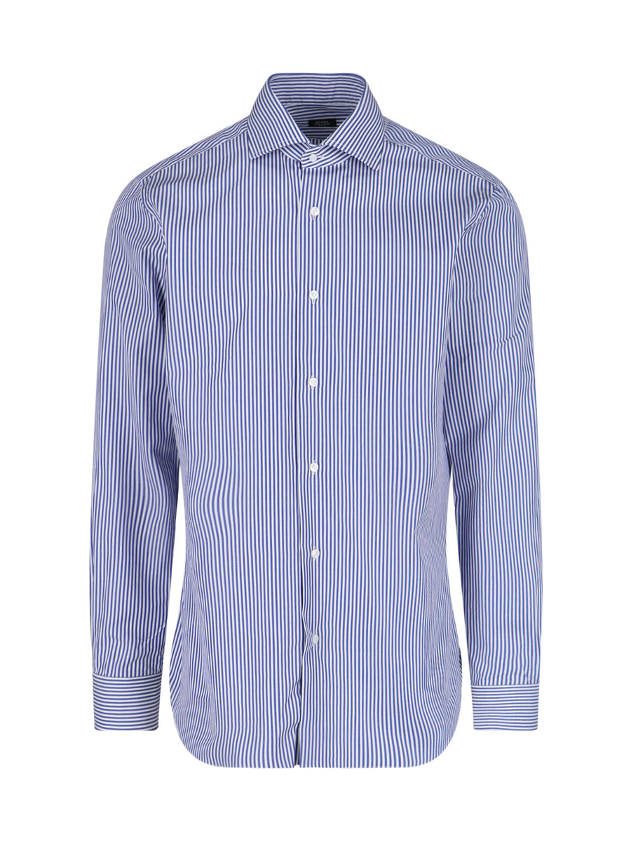 Barba Napoli 100% Cotton shirt in blue