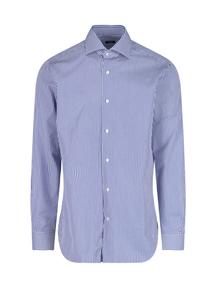 Barba Napoli Shirts Blue Cotton