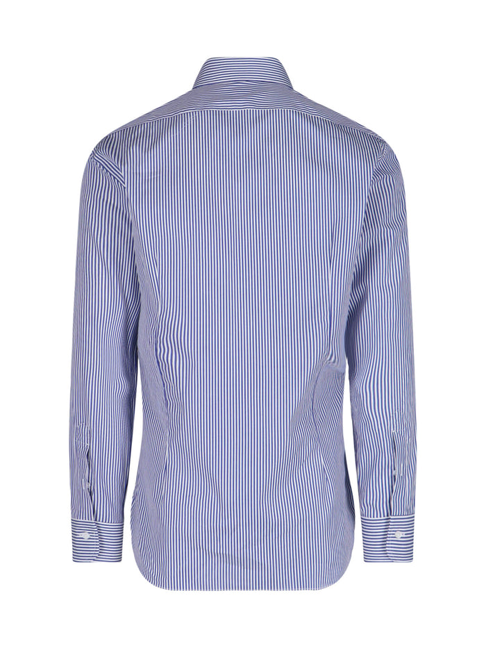 Barba Napoli Shirts Blue Cotton