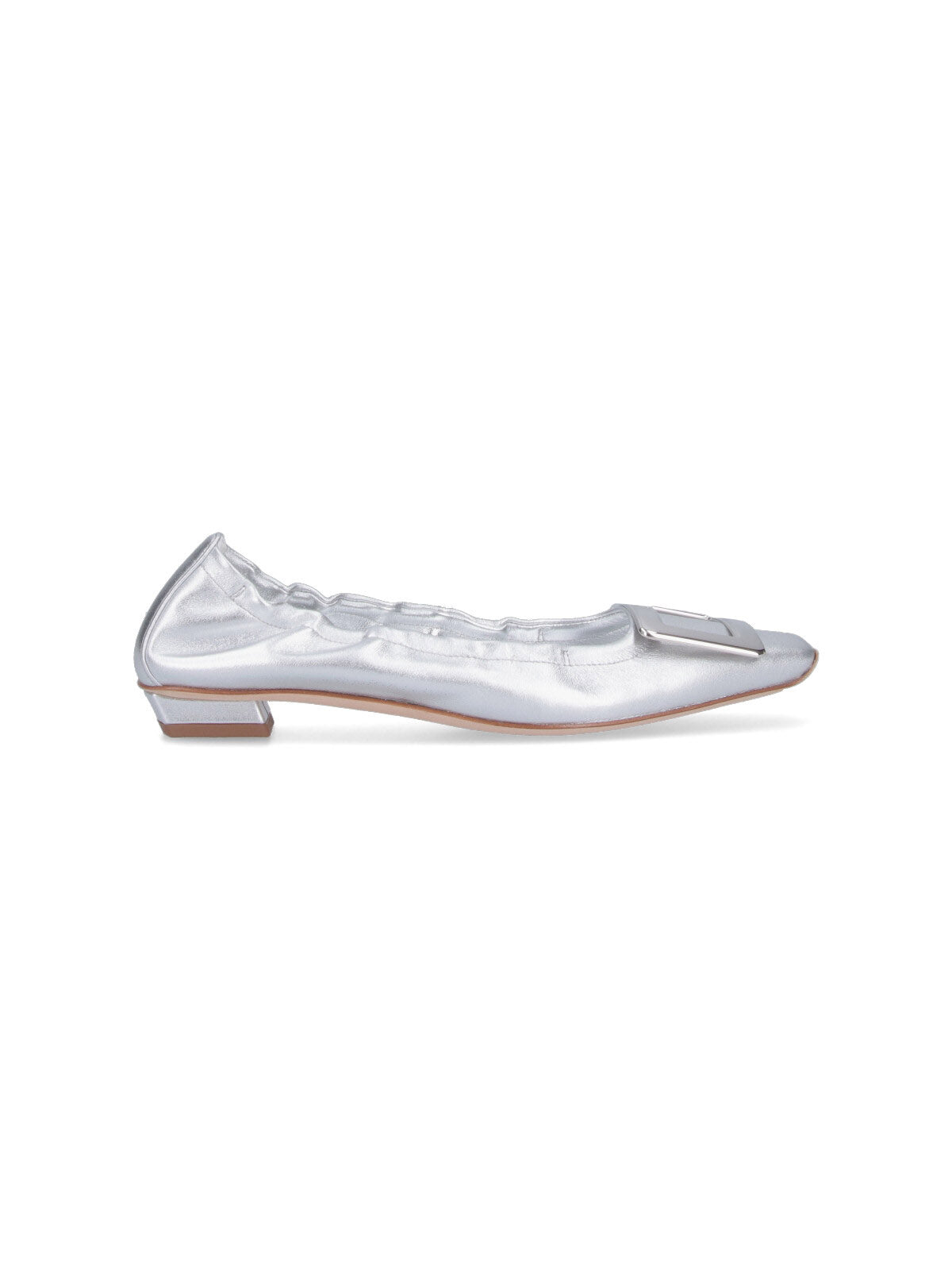 Roger Vivier Flat shoes Silver Outer: Lambskin