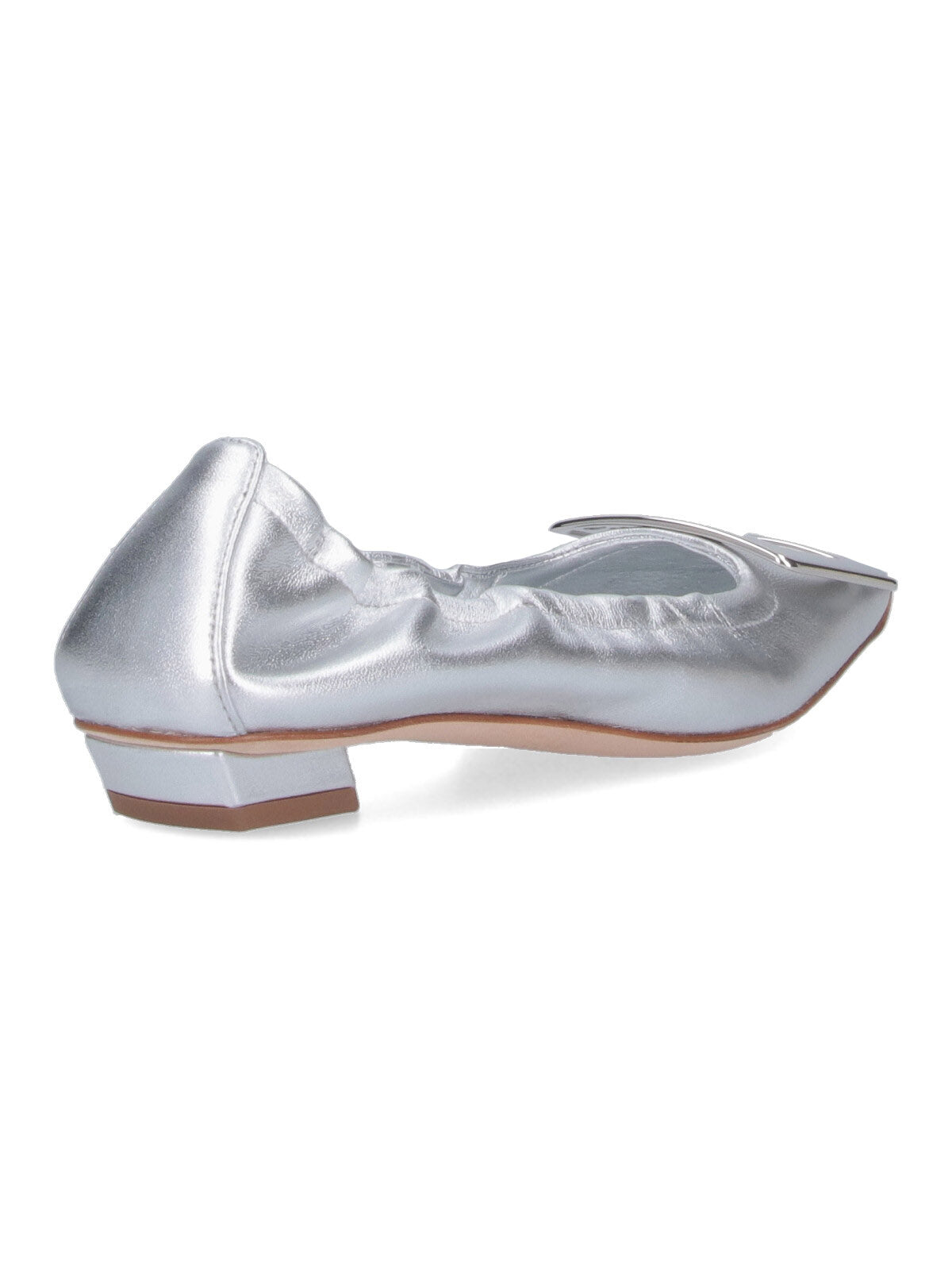 Roger Vivier Flat shoes Silver Outer: Lambskin