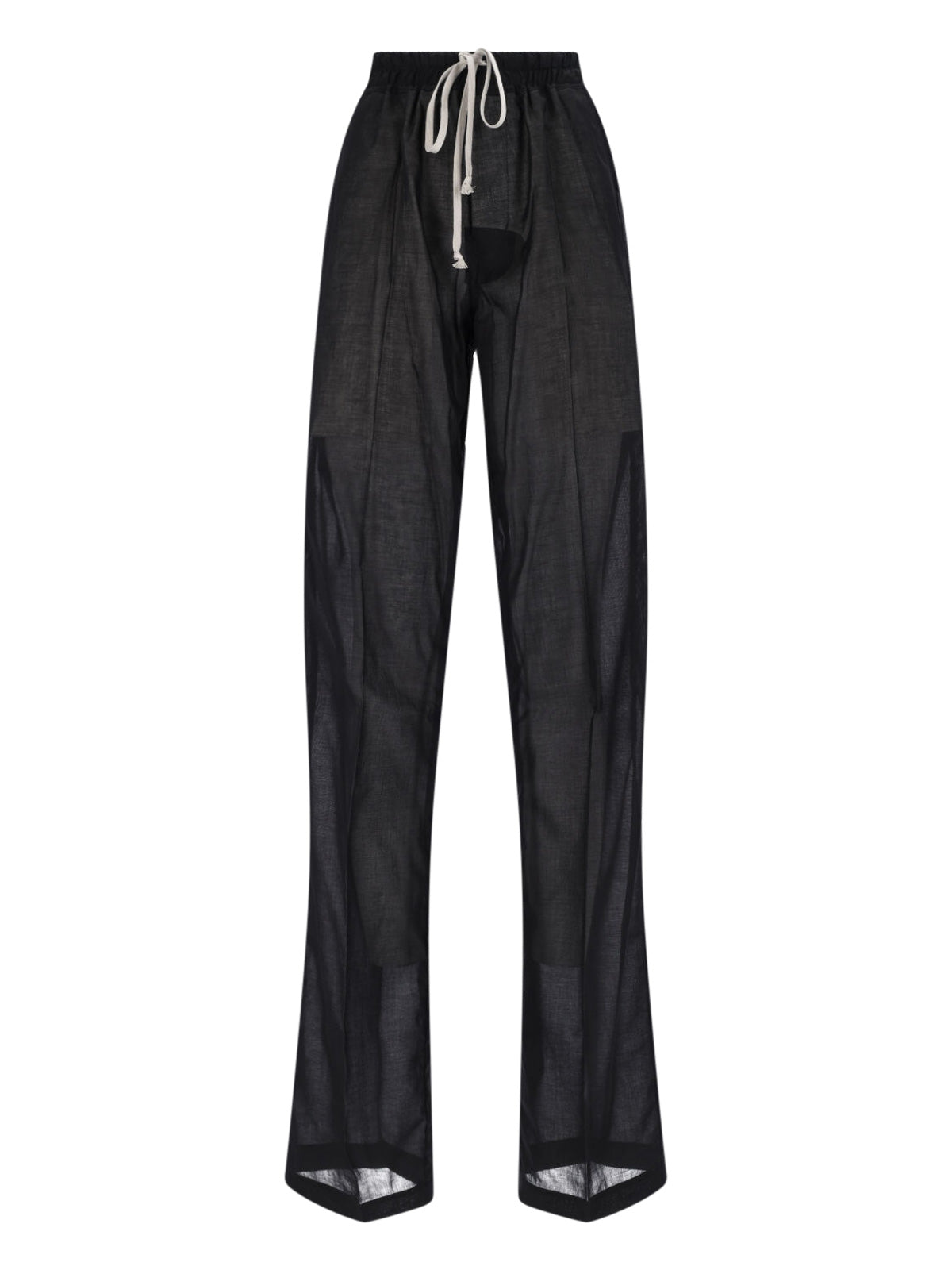 Rick Owens Trousers Black Cotton