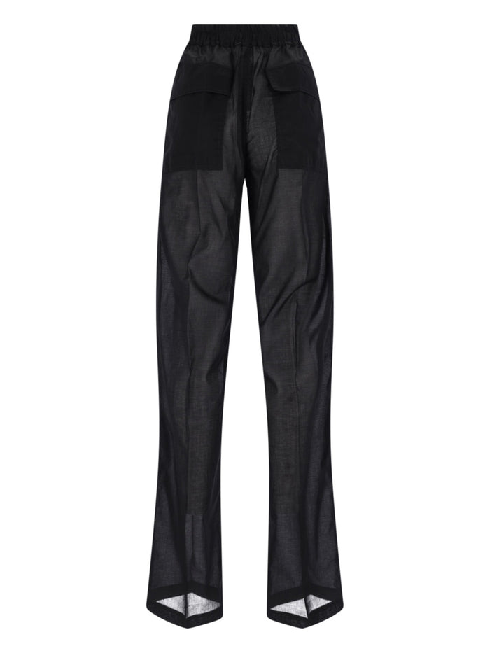 Rick Owens Trousers Black Cotton