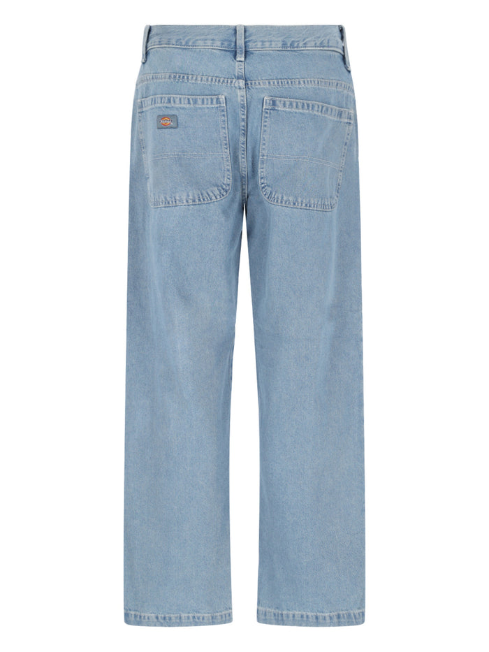 DICKIES Jeans Blue Cotton