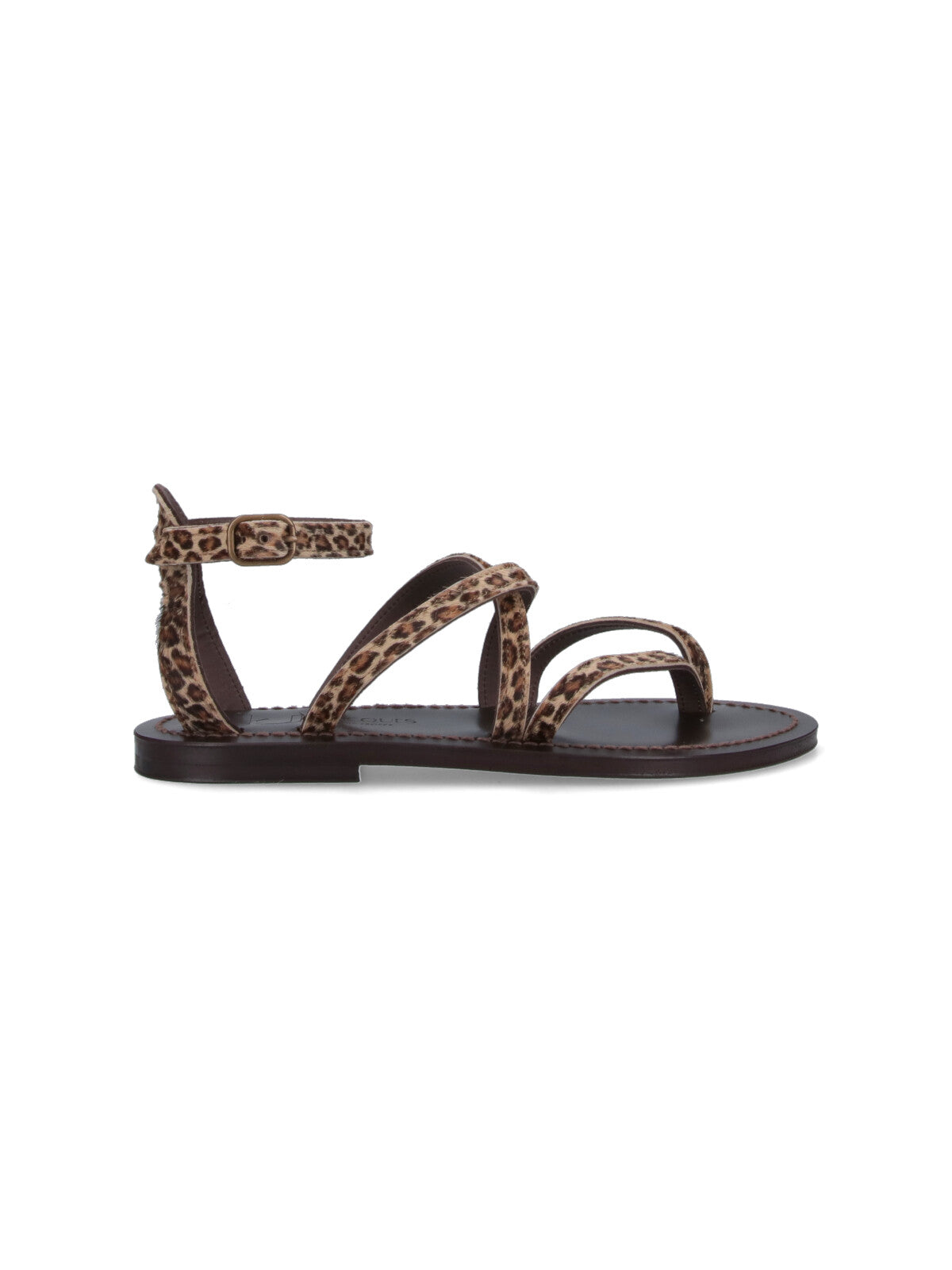 K Jacques St Tropez Sandals Brown Leather
