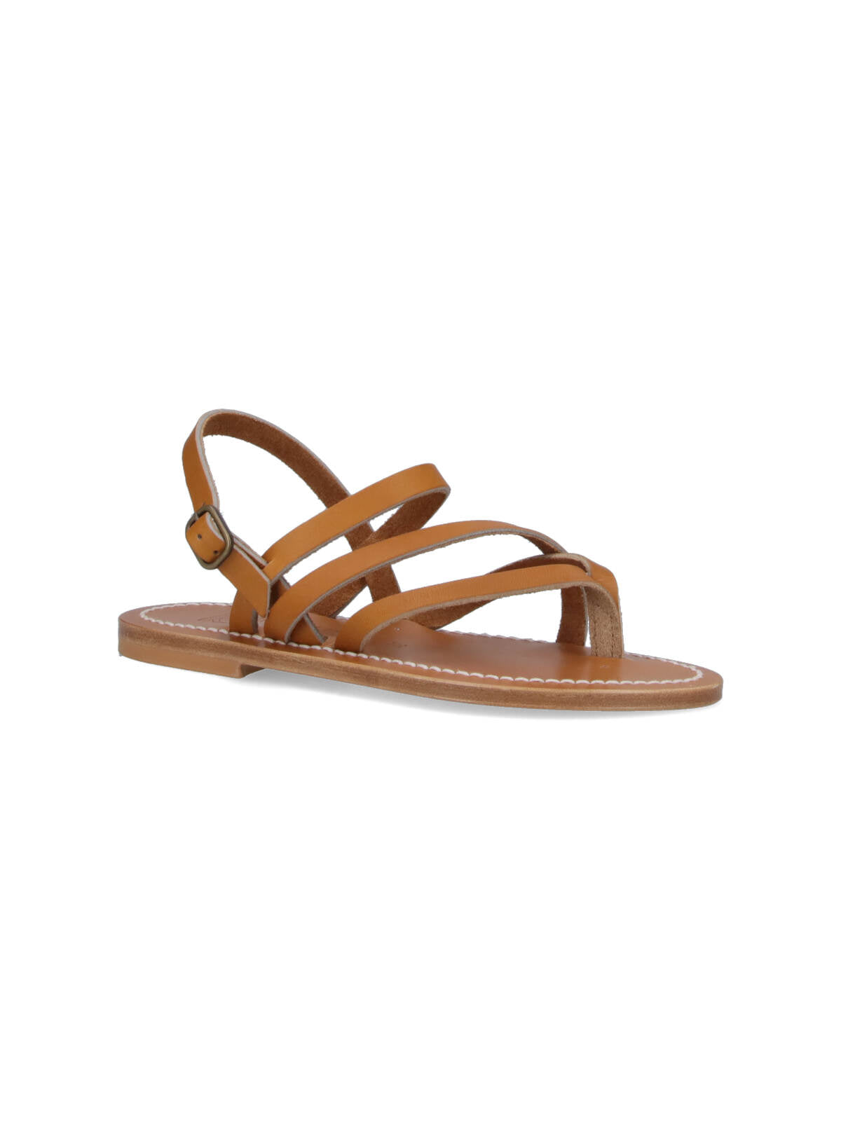 K Jacques St Tropez Sandals Brown Leather
