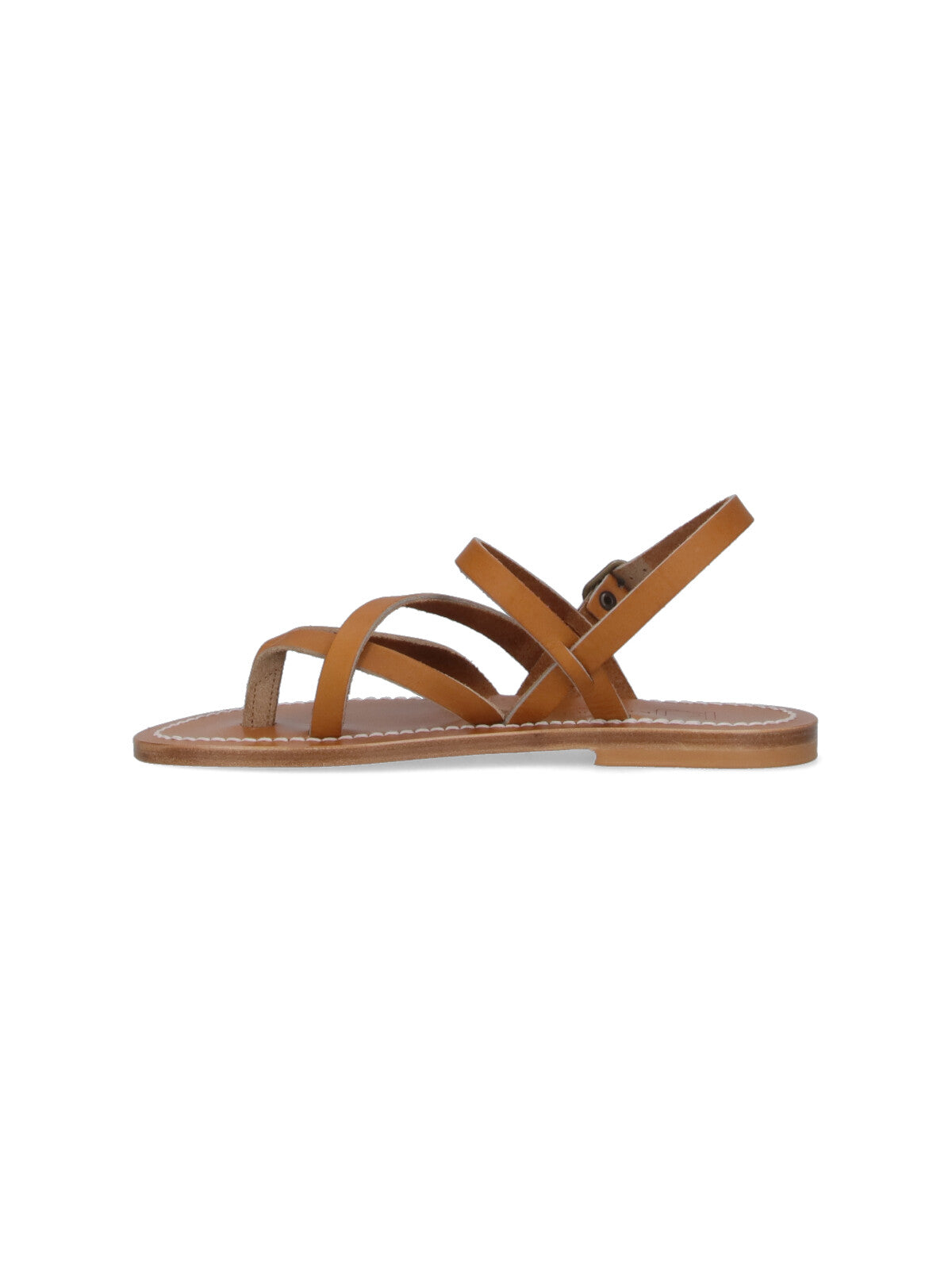 K Jacques St Tropez Sandals Brown Leather