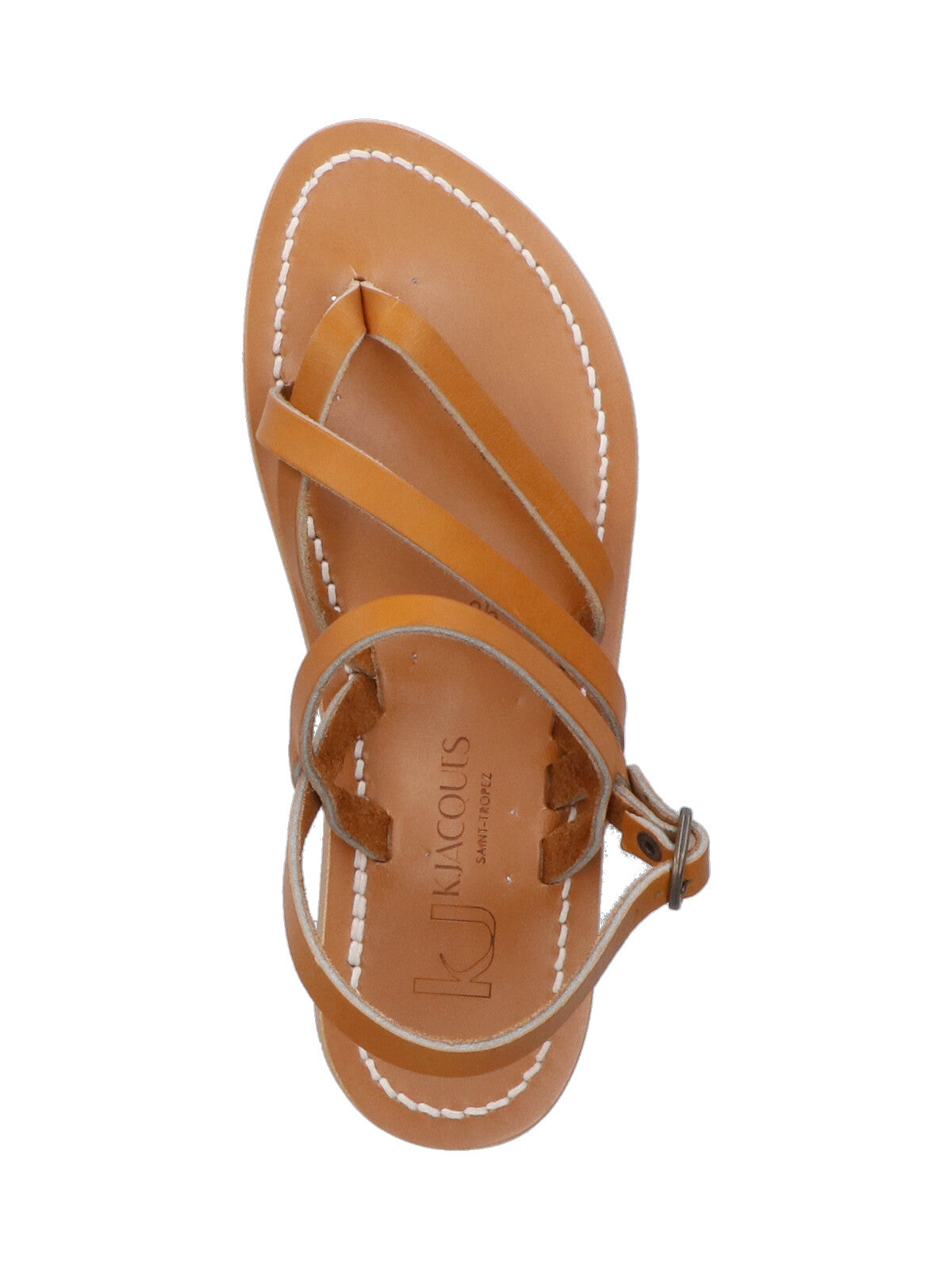 K Jacques St Tropez Sandals Brown Leather