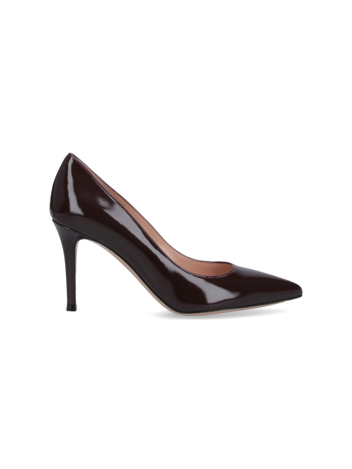 Gianvito Rossi With Heel Brown Upper: Lamb Leather