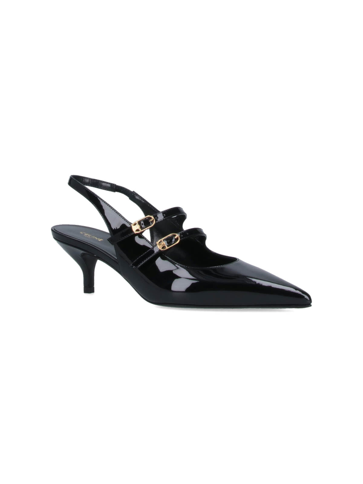 Céline With Heel Black Calf Leather