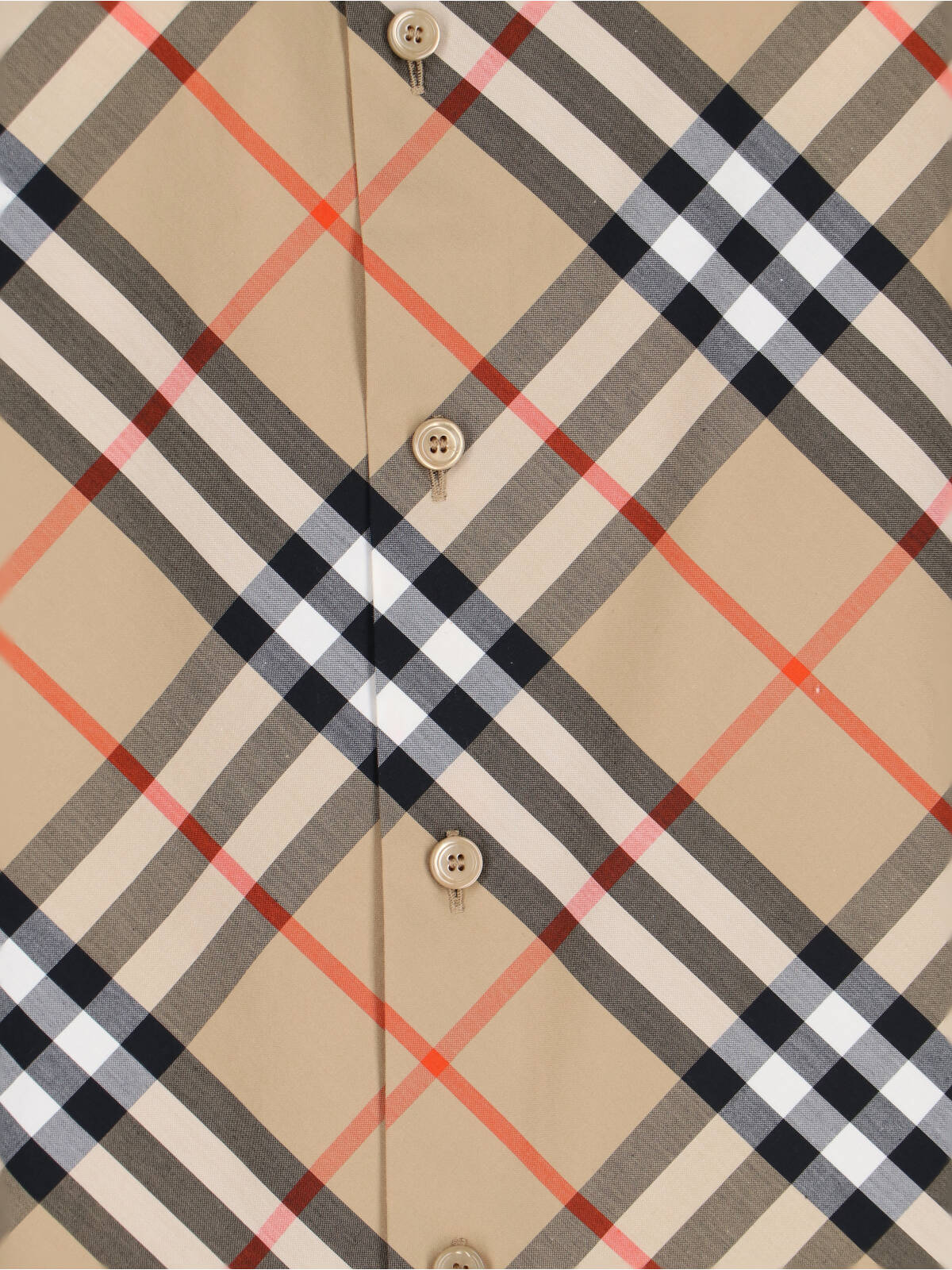 Burberry Shirts Beige Cotton