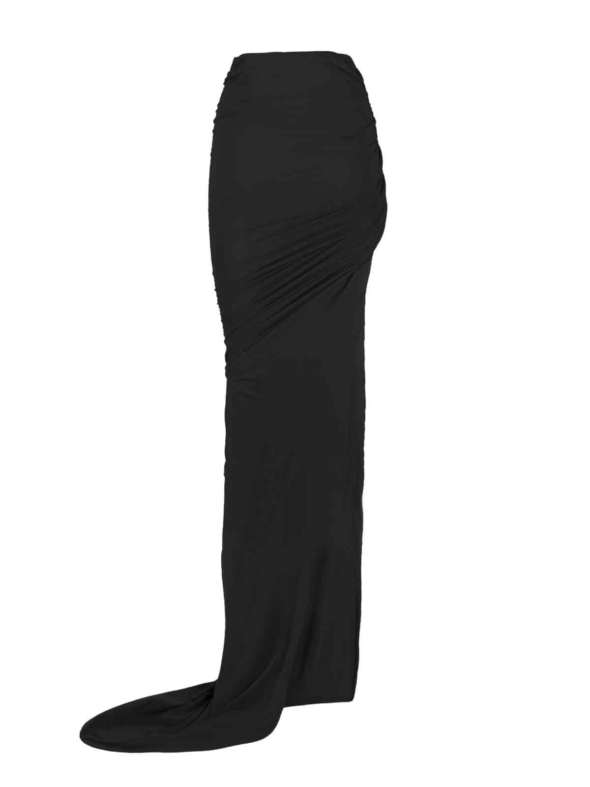 Rick Owens Skirts Black Cotton