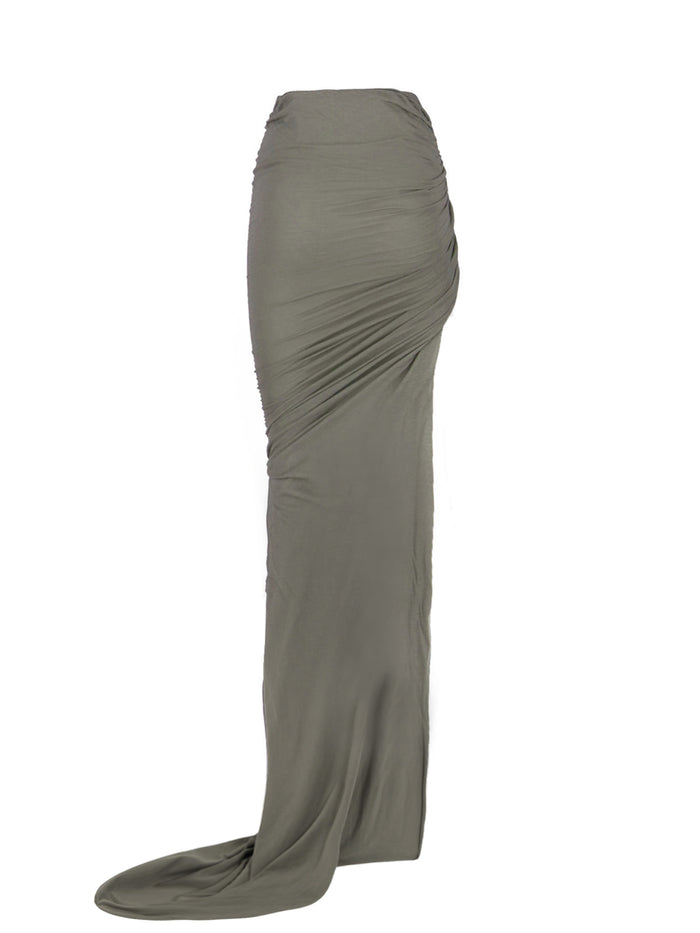 Rick Owens Skirts Grey Cotton