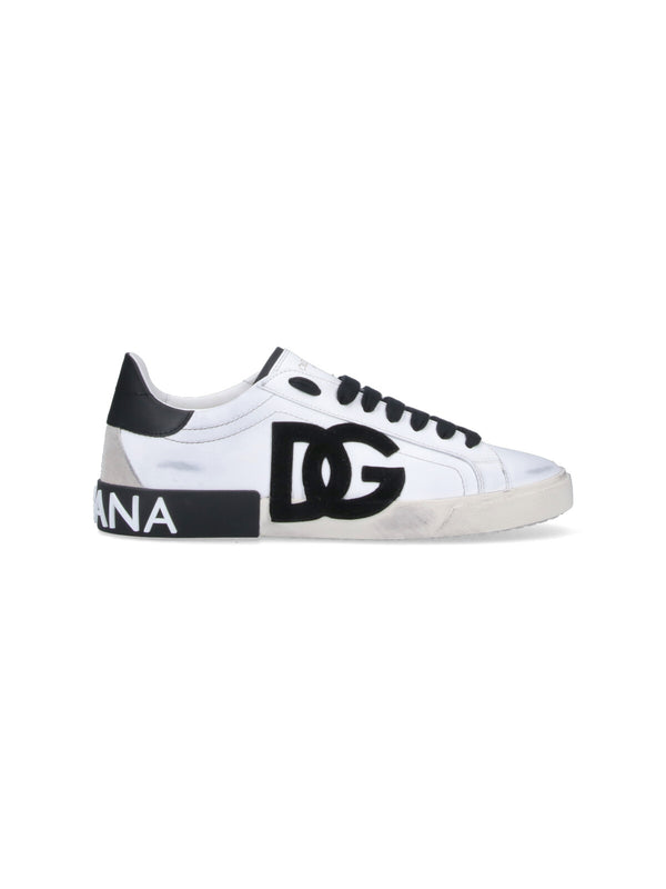 Dolce & Gabbana Outer: 100% Calf Leather sneaker in white