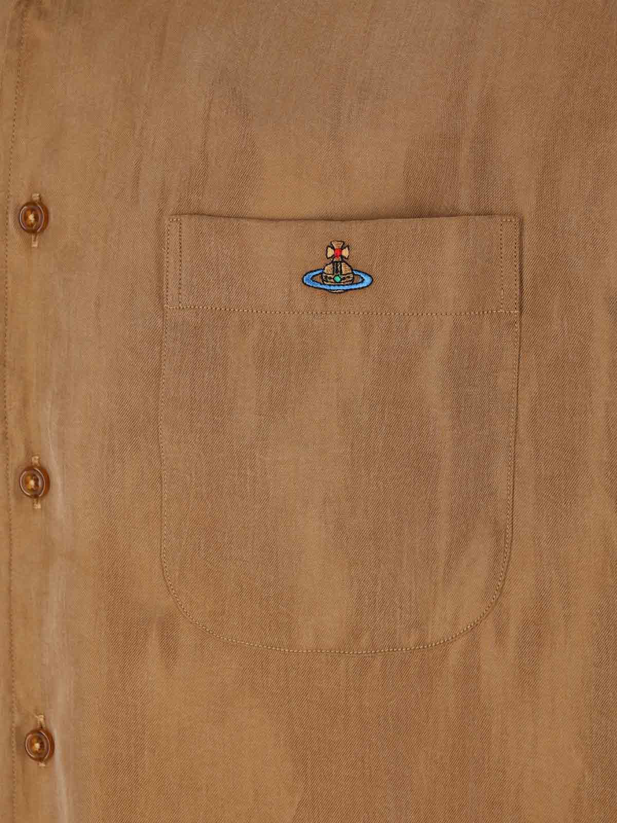 Vivienne Westwood Shirts Brown Lyocell