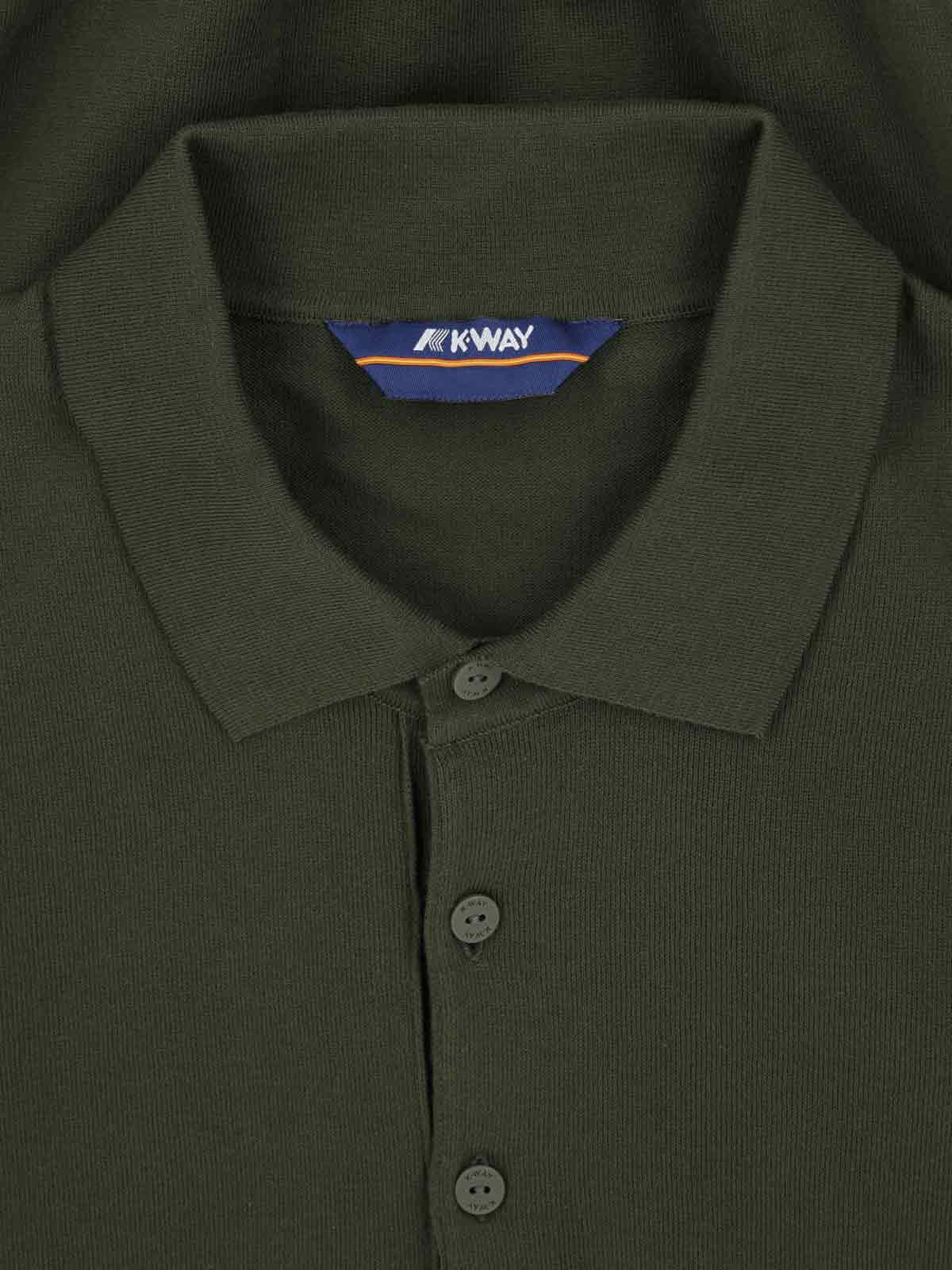 K-Way T-shirts and Polos Green Cotton