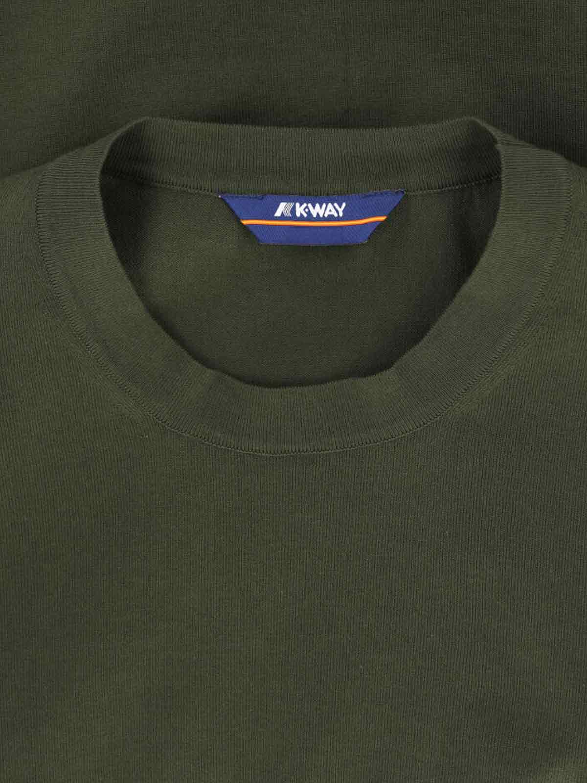 K-Way Sweaters Green Cotton