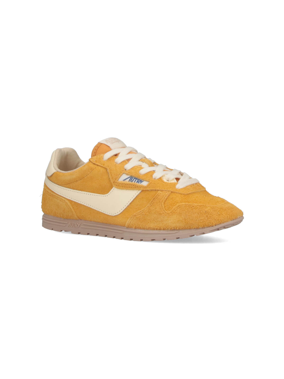 Autry Sneakers Yellow Upper: Suede Cow Leather