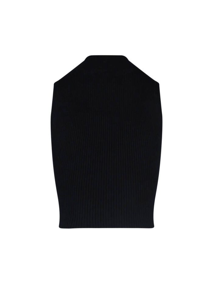Courrèges Top Black Cotton