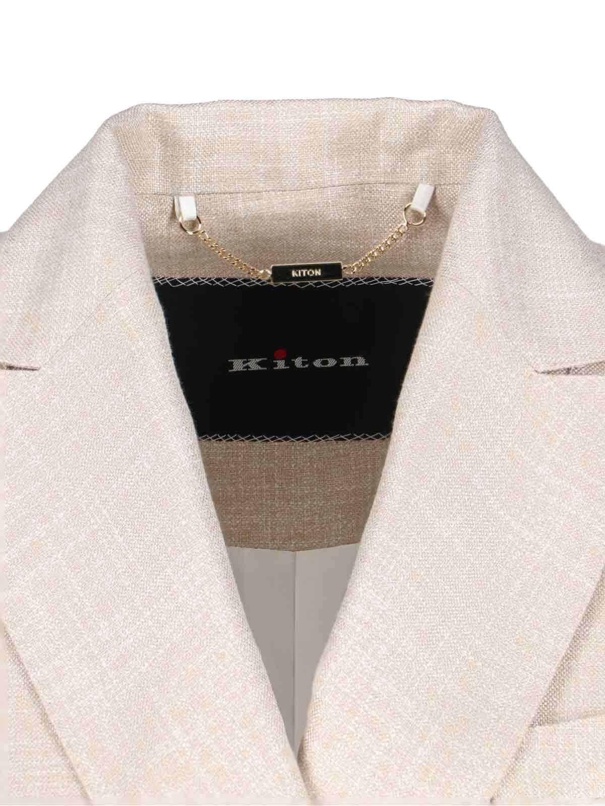 Kiton Jackets Beige Viscose