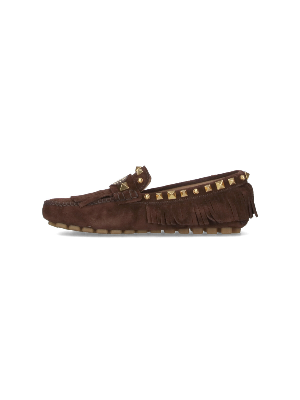 Valentino Garavani Flat shoes Brown Upper: Split Calf Leather