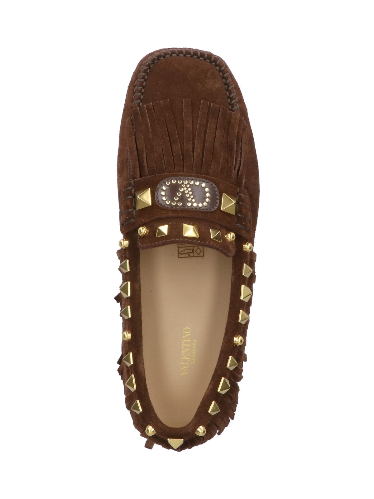 Valentino Garavani Flat shoes Brown Upper: Split Calf Leather