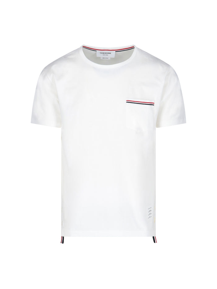 Thom Browne T-Shirts And Polos White Cotton