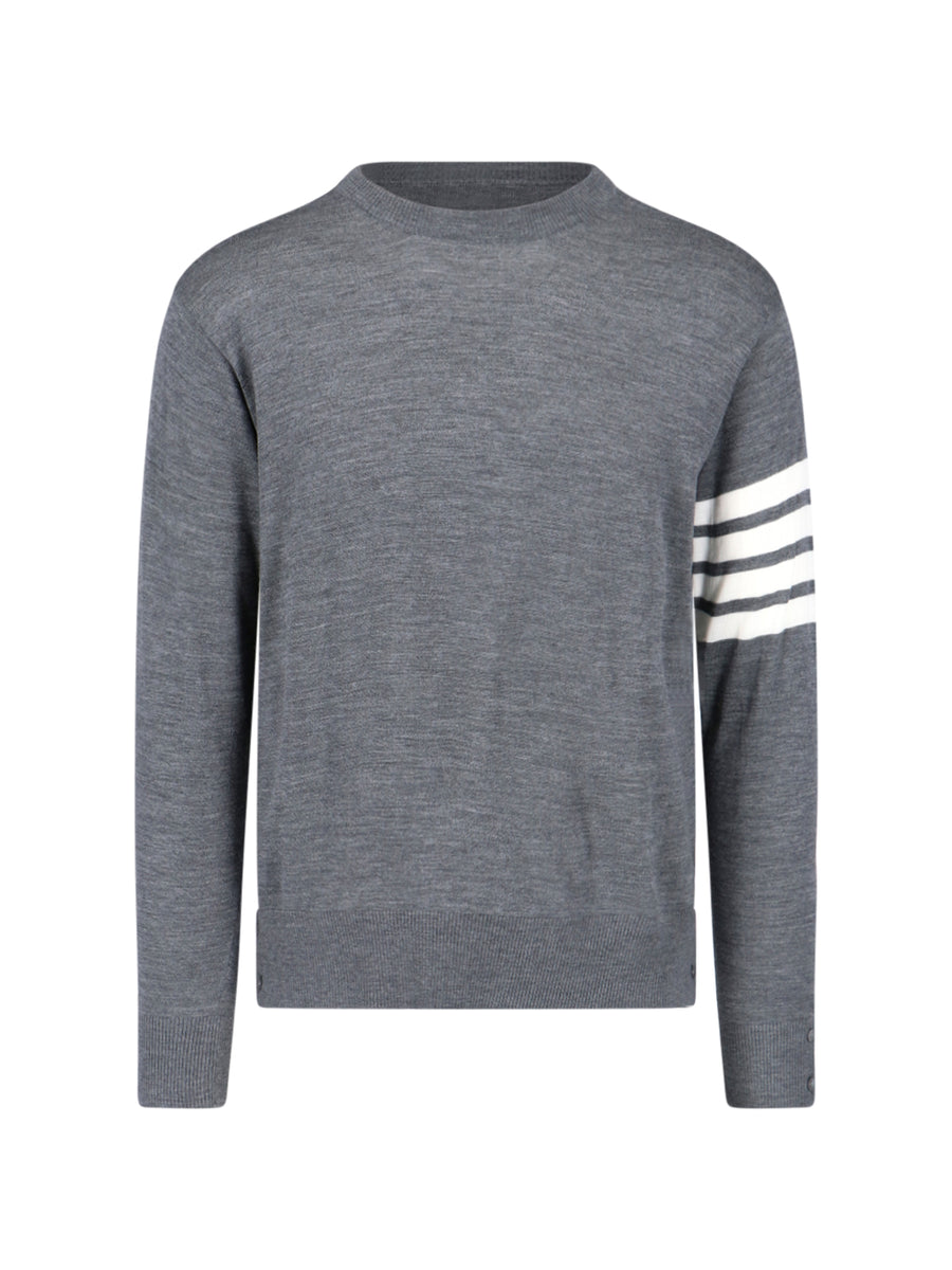 Thom Browne 100% Virgin Wool sweater in gray