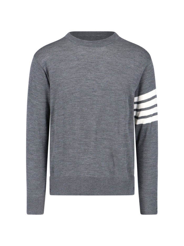 Thom Browne Sweaters Grey Virgin Wool