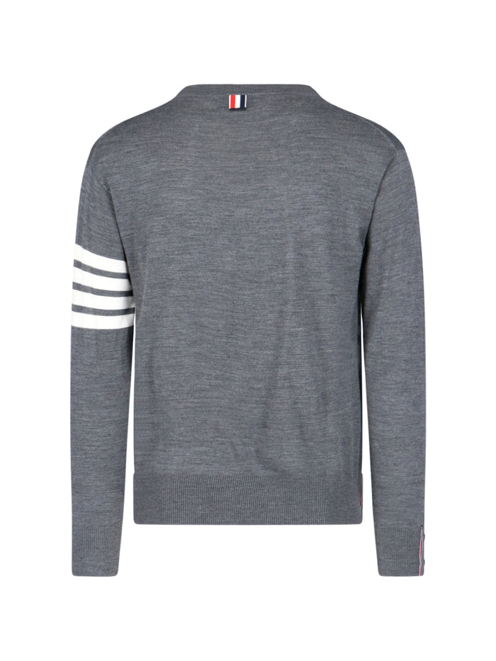 Thom Browne Sweaters Grey Virgin Wool