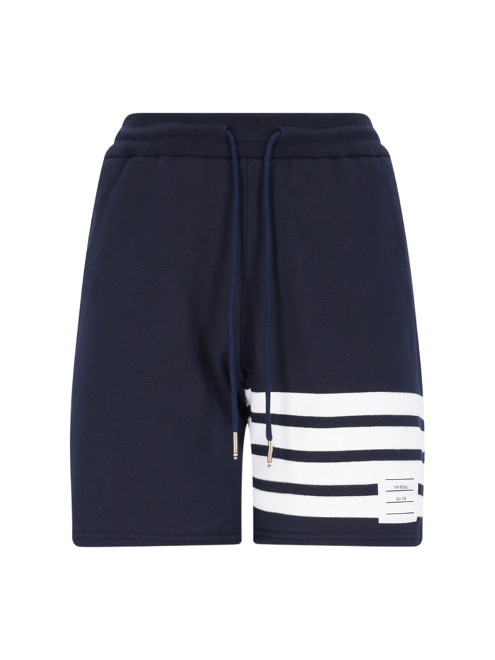 Thom Browne Trousers Blue Cotton
