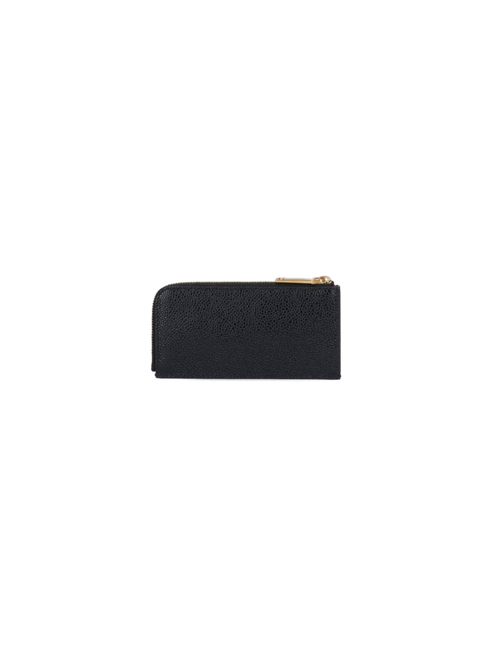 Thom Browne Wallets Black Calf Grain Leather